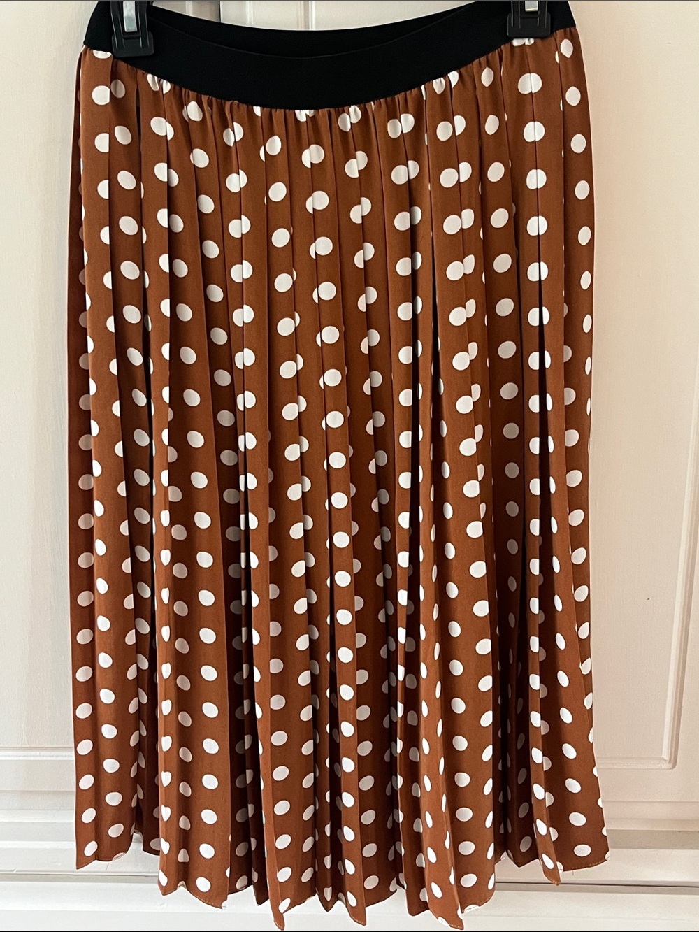 Joe Fresh x Jillian Harris polka dot pleated skirt
